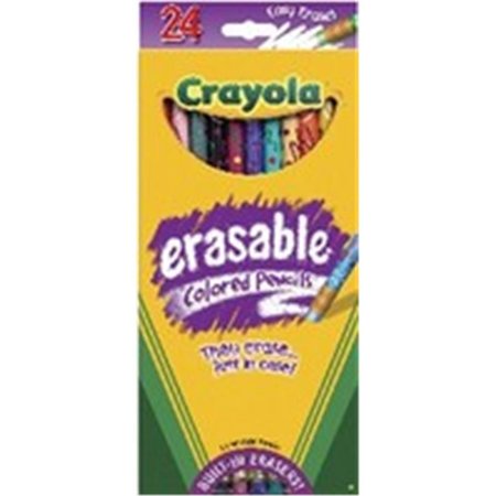 ART SUPPLIES Crayola Erasable Colored Pencils- 12 Pack 4412C